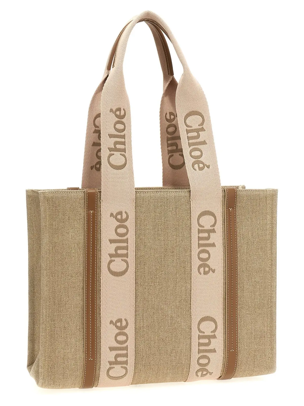 Сумка шопер Chloé Woody Medium Бежева 2 'Woody Medium' shopping bag CHC23AS383L1726Y CHLOÉ Beige