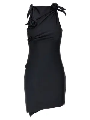 'Asymmetric Flower' mini dress COPERNI Black