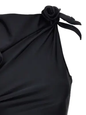 'Asymmetric Flower' mini dress Woman COPERNI Black