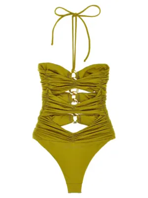 Chain one-piece swimsuit CS72B51E2DC6 ELISABETTA FRANCHI Green