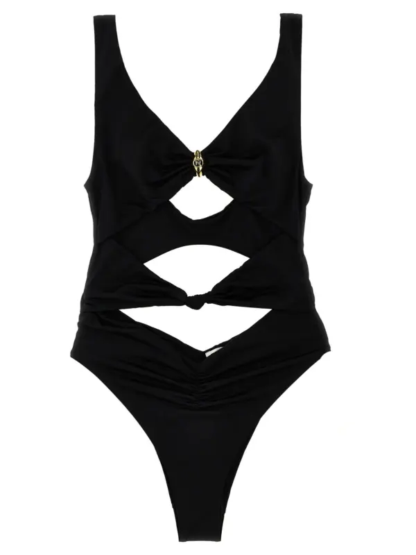 Knot one-piece swimsuit ELISABETTA FRANCHI Black