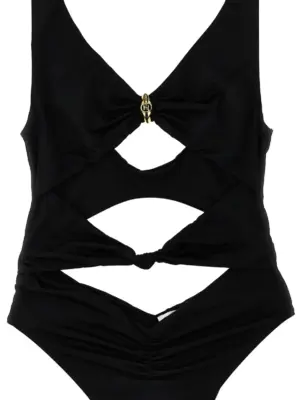 Knot one-piece swimsuit Woman ELISABETTA FRANCHI Black