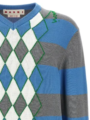 'Argyle' sweater Man MARNI Multicolor