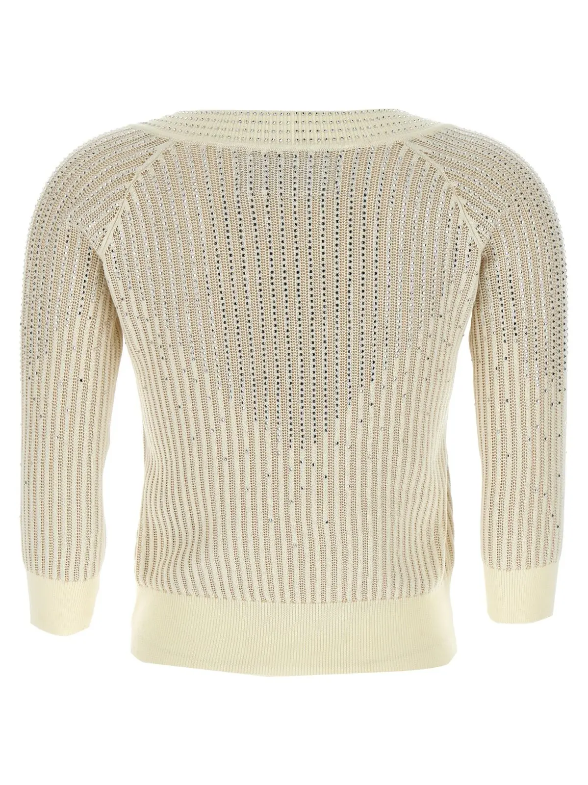 Светр Ermanno Scervino Rhinestone Білий 2 Rhinestone sweater D465M311CTPLXB4656 ERMANNO SCERVINO White