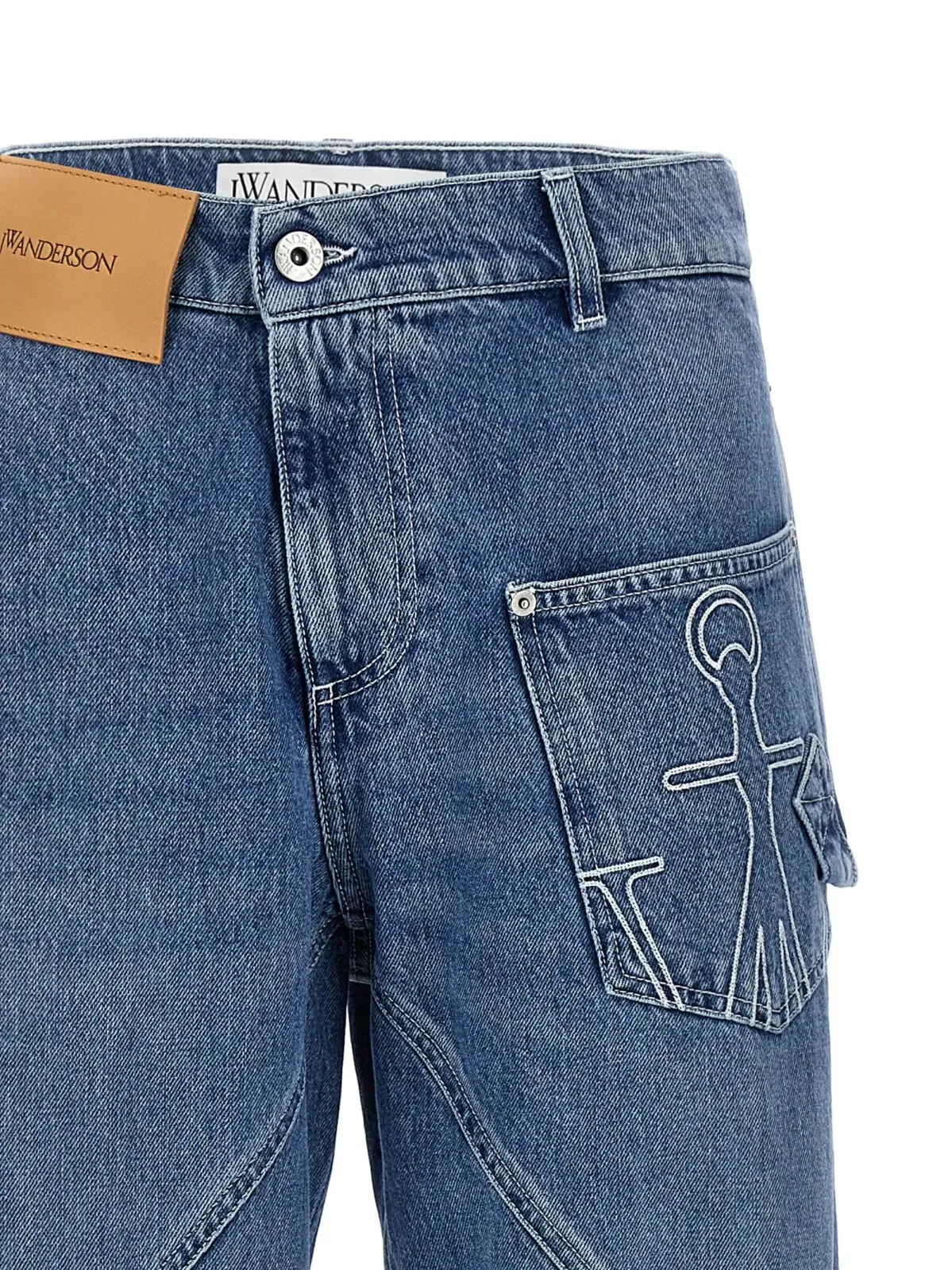 Джинси J. W. Anderson Twisted Workwear Блакитні 3 'Twisted Workwear' jeans Woman J.W.ANDERSON Light Blue