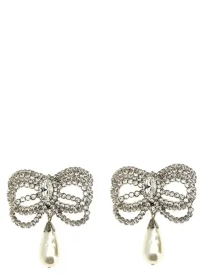 Bow earrings ALESSANDRA RICH Silver