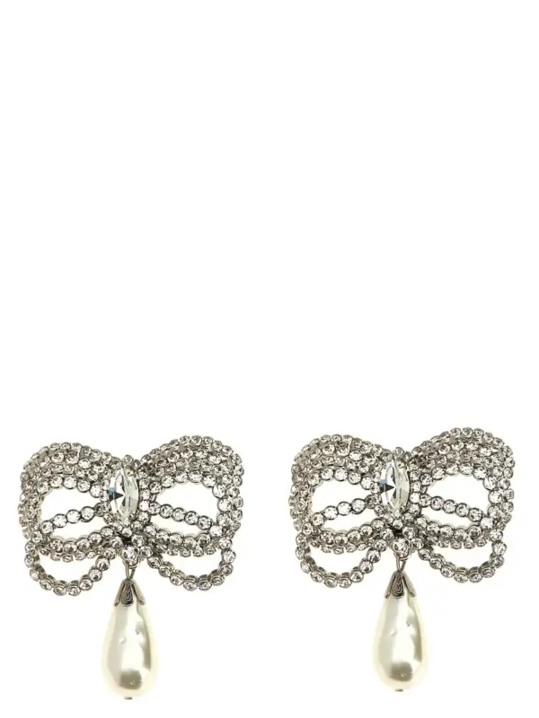 Bow earrings ALESSANDRA RICH Silver