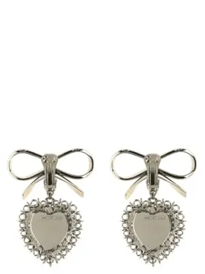 Metal bow earrings FABA3257J00240001 ALESSANDRA RICH Silver
