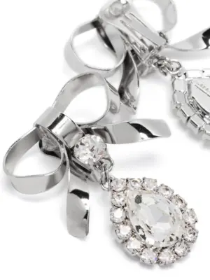 Metal bow earrings FABA3259J00240001 ALESSANDRA RICH Silver