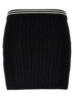 Braided skirt FABX3687K42640091 ALESSANDRA RICH White/Black