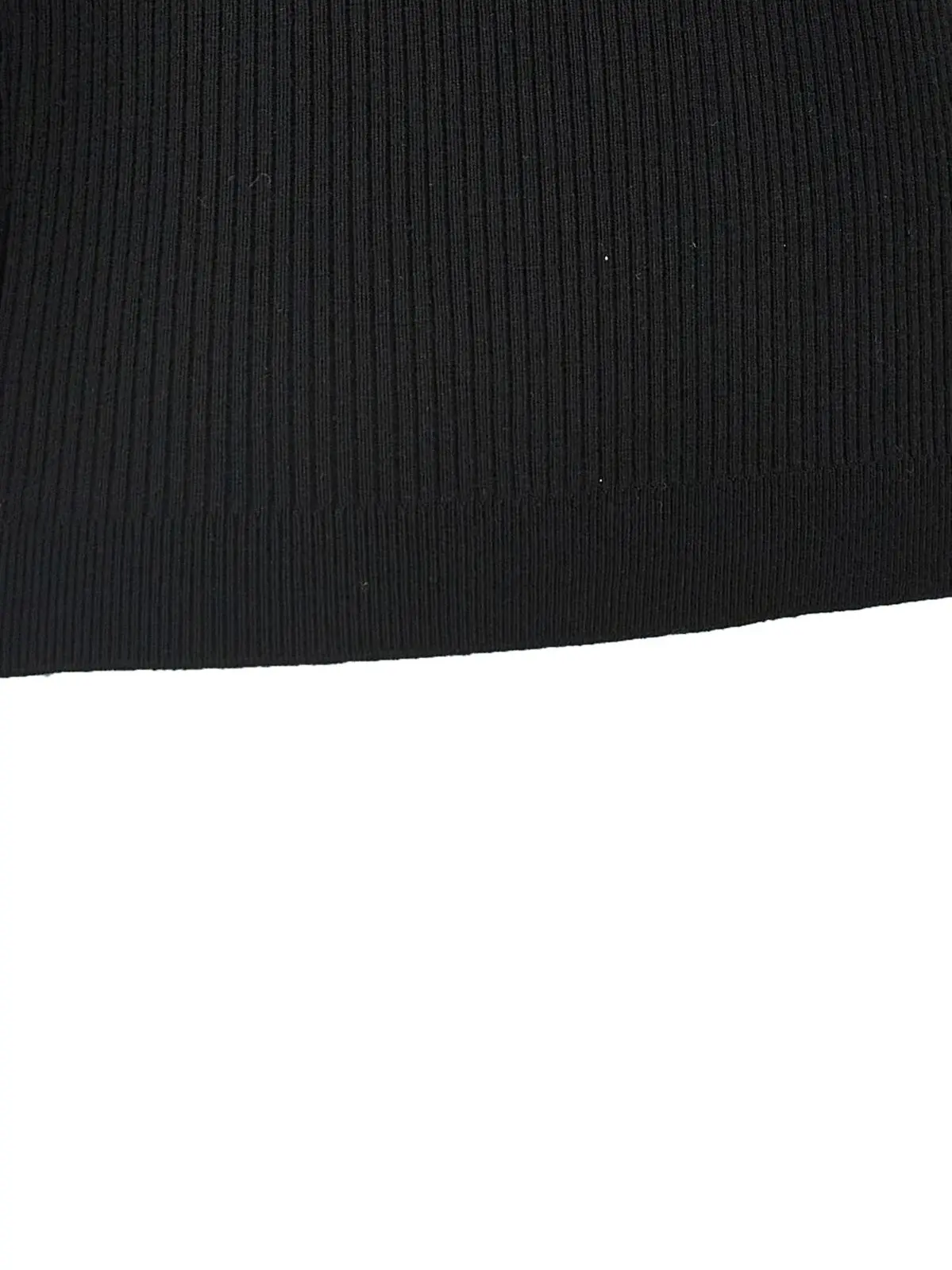 Футболка Alessandra Rich Ruffle Чорна 4 Ruffle t-shirt 90% wool