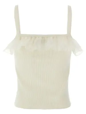 Ruffle top FABX4046K45140001 ALESSANDRA RICH White