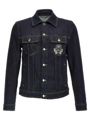 Logo denim jacket DOLCE & GABBANA Blue