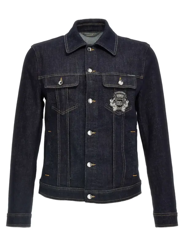 Logo denim jacket DOLCE & GABBANA Blue