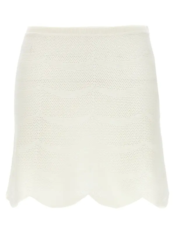 Crochet mini skirt TOM FORD White