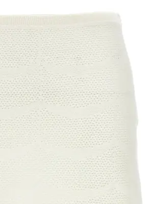 Crochet mini skirt Woman TOM FORD White
