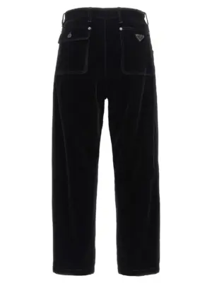 Velvet pants GEP403SOOO12HOF0557 PRADA Black