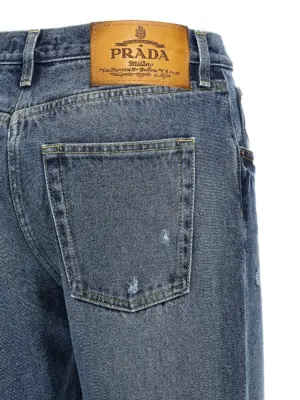 Denim jeans 100% cotton PRADA Blue