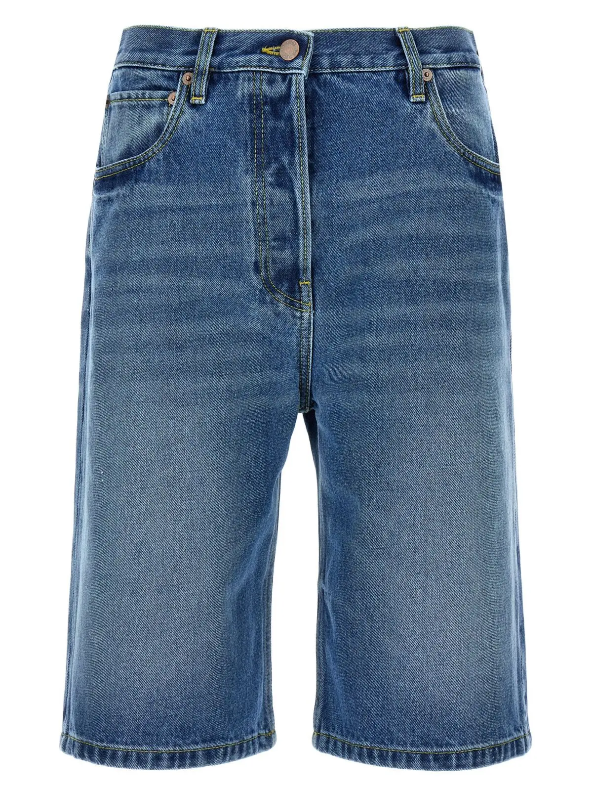 Бермуда-шорти Prada High waist Сині 1 High waist bermuda shorts PRADA Blue