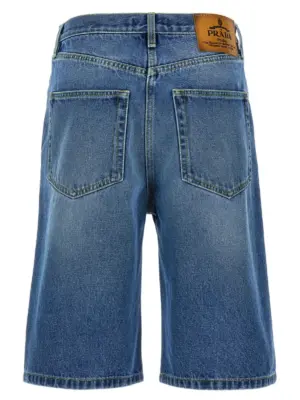 High waist bermuda shorts GFP523SOOO16PKF0V3N PRADA Blue