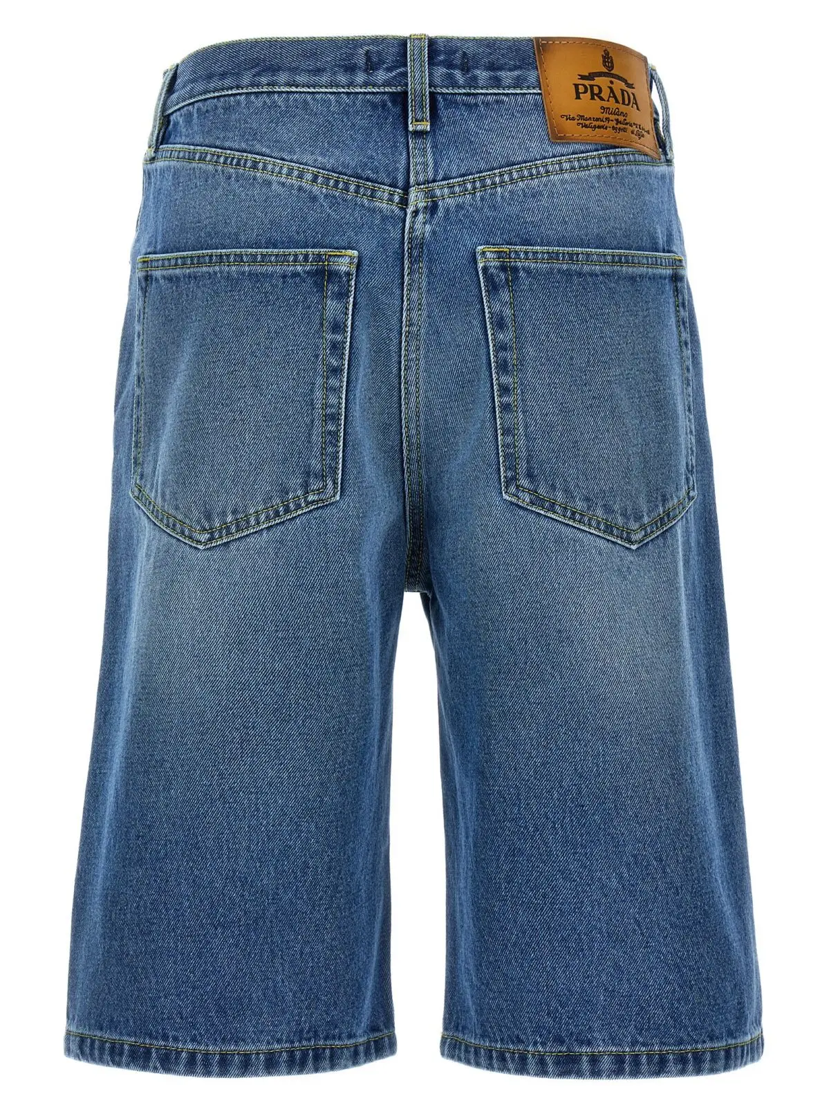 Бермуда-шорти Prada High waist Сині 2 High waist bermuda shorts GFP523SOOO16PKF0V3N PRADA Blue