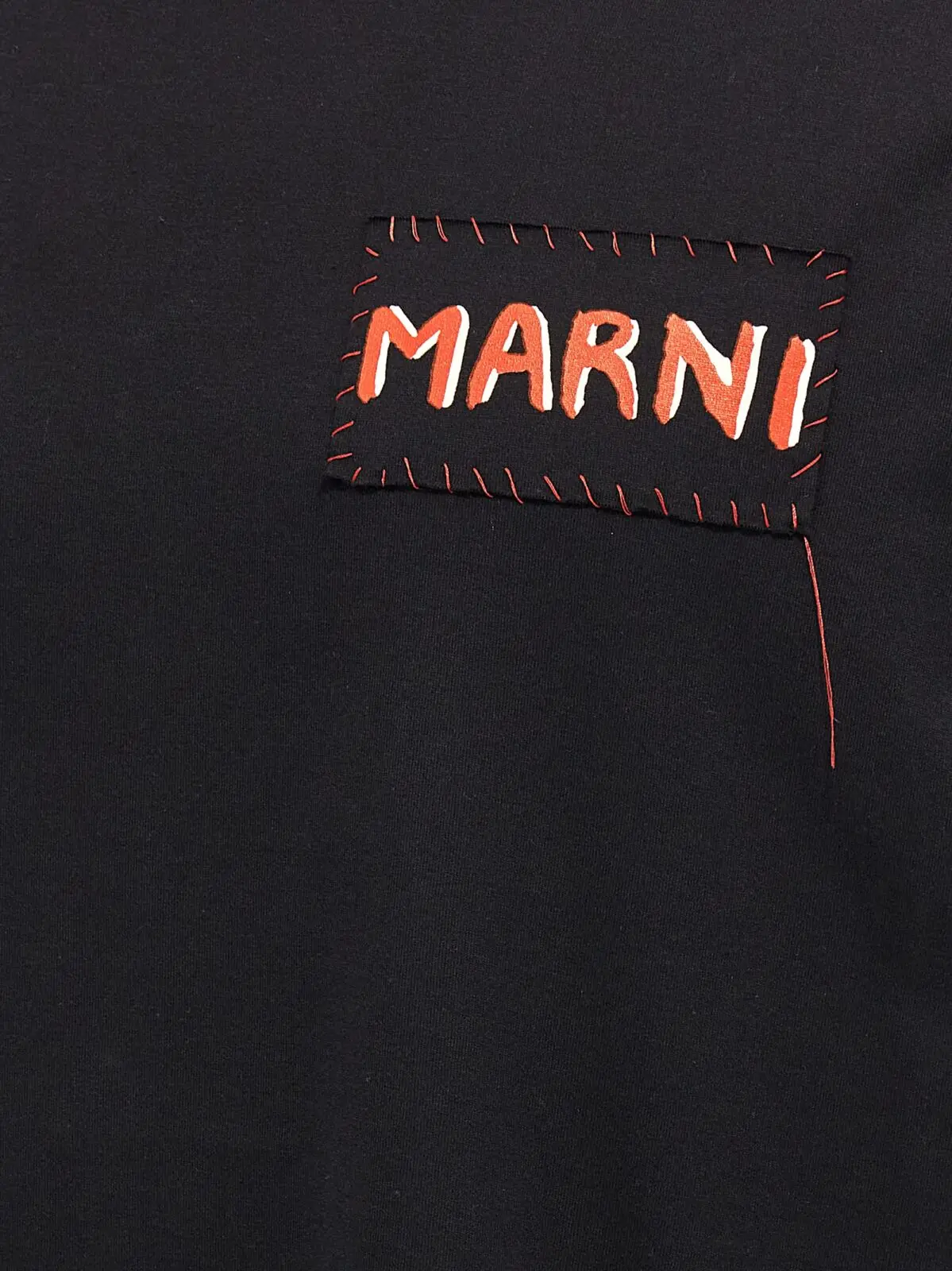 Футболка Marni Logo Чорна 4 Logo T-shirt 100% cotton MARNI Black