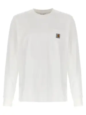 'L/S Pocket' T-shirt CARHARTT WIP White