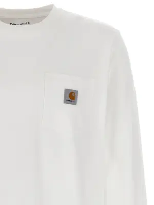 'L/S Pocket' T-shirt Man CARHARTT WIP White