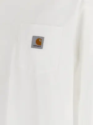 'L/S Pocket' T-shirt 100% cotton CARHARTT WIP White