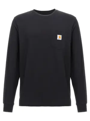 'L/S Pocket' T-shirt CARHARTT WIP Black