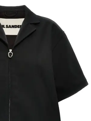 Denim shirt 100% cotton JIL SANDER Black