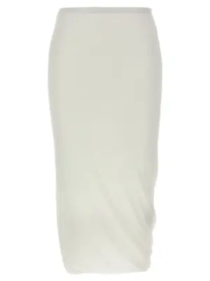 'Twisted' midi skirt JIL SANDER White