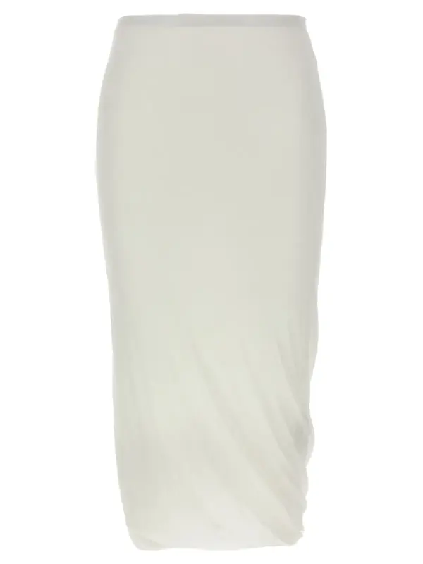 'Twisted' midi skirt JIL SANDER White