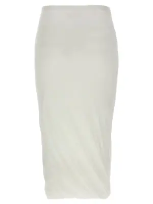 'Twisted' midi skirt J02MA0274J20249100 JIL SANDER White