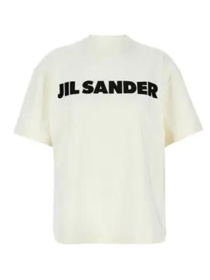 Logo print T-shirt JIL SANDER White/Black