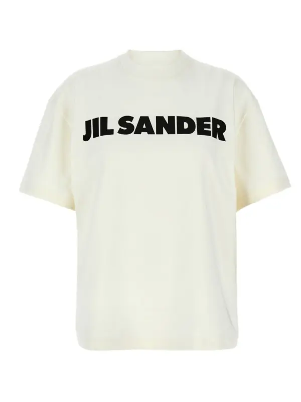Logo print T-shirt JIL SANDER White/Black