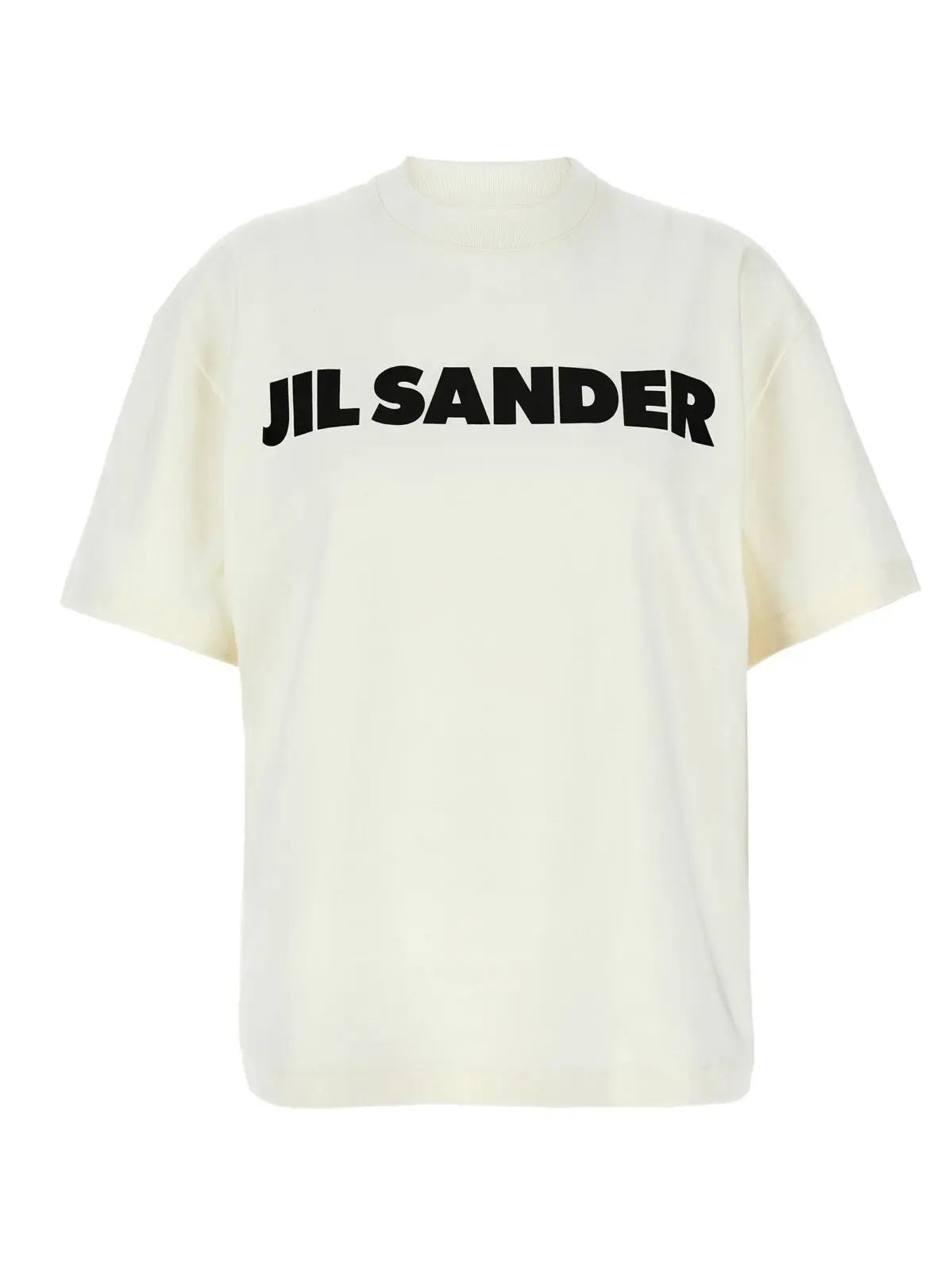Футболка Jil Sander Logo print Чорно-біла 1 Logo print T-shirt JIL SANDER White/Black