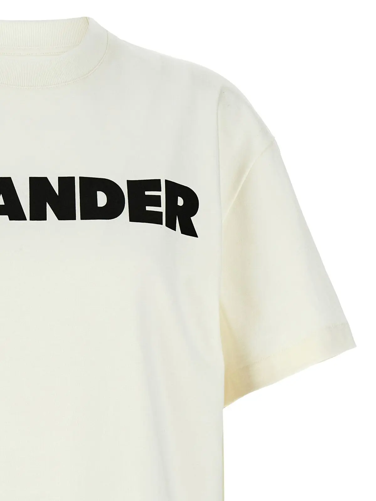 Футболка Jil Sander Logo print Чорно-біла 3 Logo print T-shirt Woman JIL SANDER White/Black