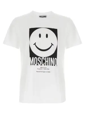 'Smiley' T-shirt MOSCHINO White