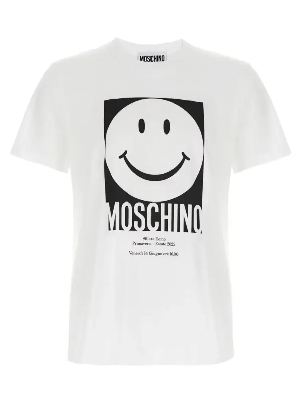'Smiley' T-shirt MOSCHINO White