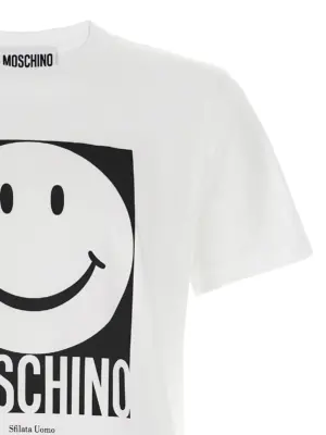 'Smiley' T-shirt Man MOSCHINO White
