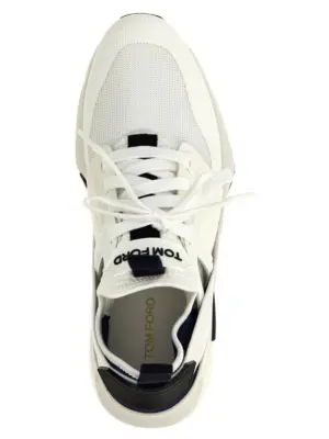 'Jago' sneakers 35% polyamide 25% polyester 15% viscose 15% lh 10% cotton TOM FORD White/Black