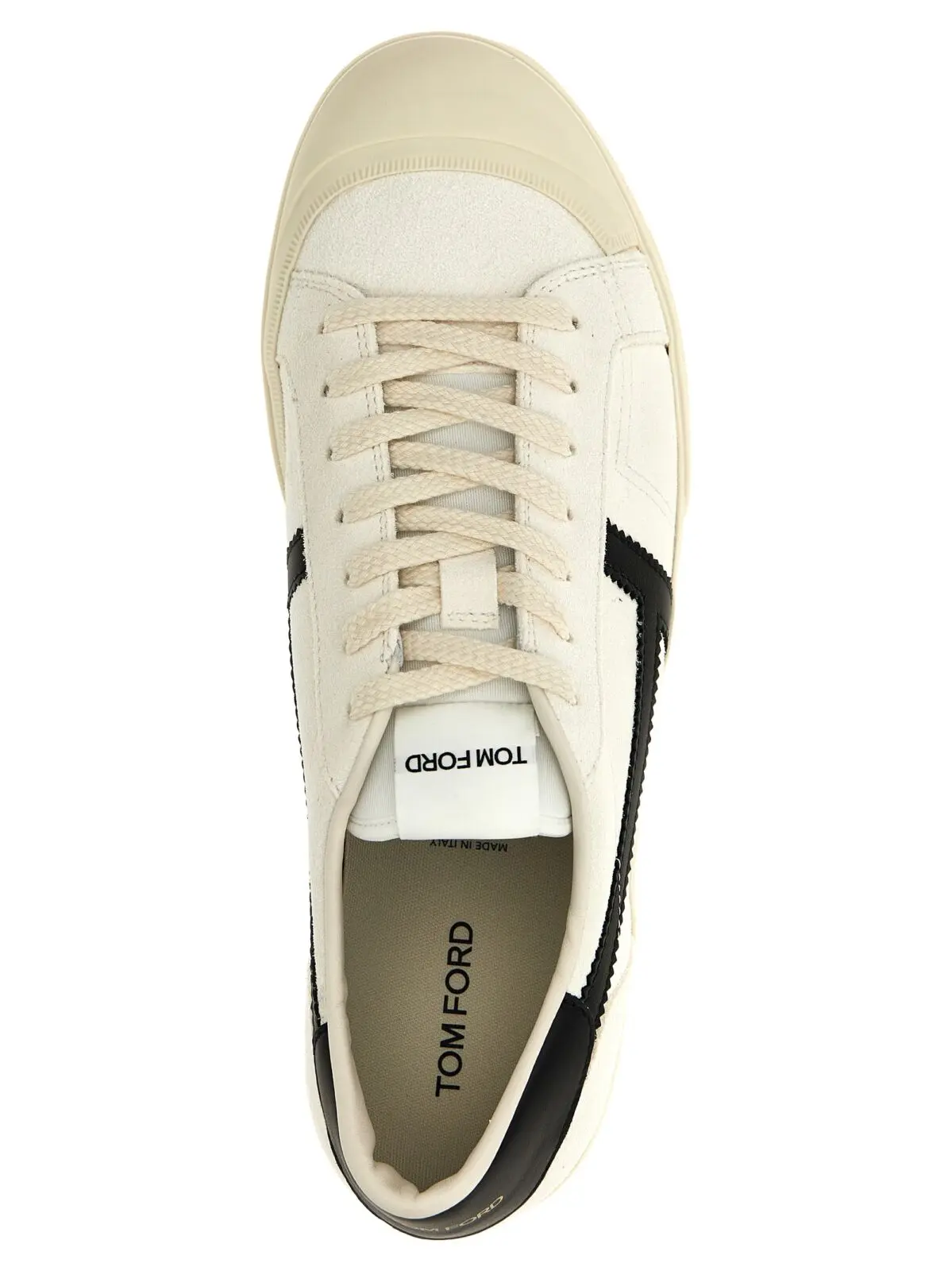 Кросівки Tom Ford Jarvis Чорно-білі 4 'Jarvis' sneakers 100% calfskin leather (Bos Taurus) TOM FORD White/Black