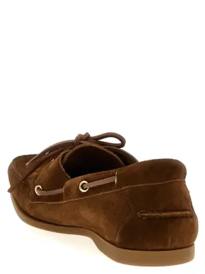 'Robin' boat shoe Man TOM FORD Brown
