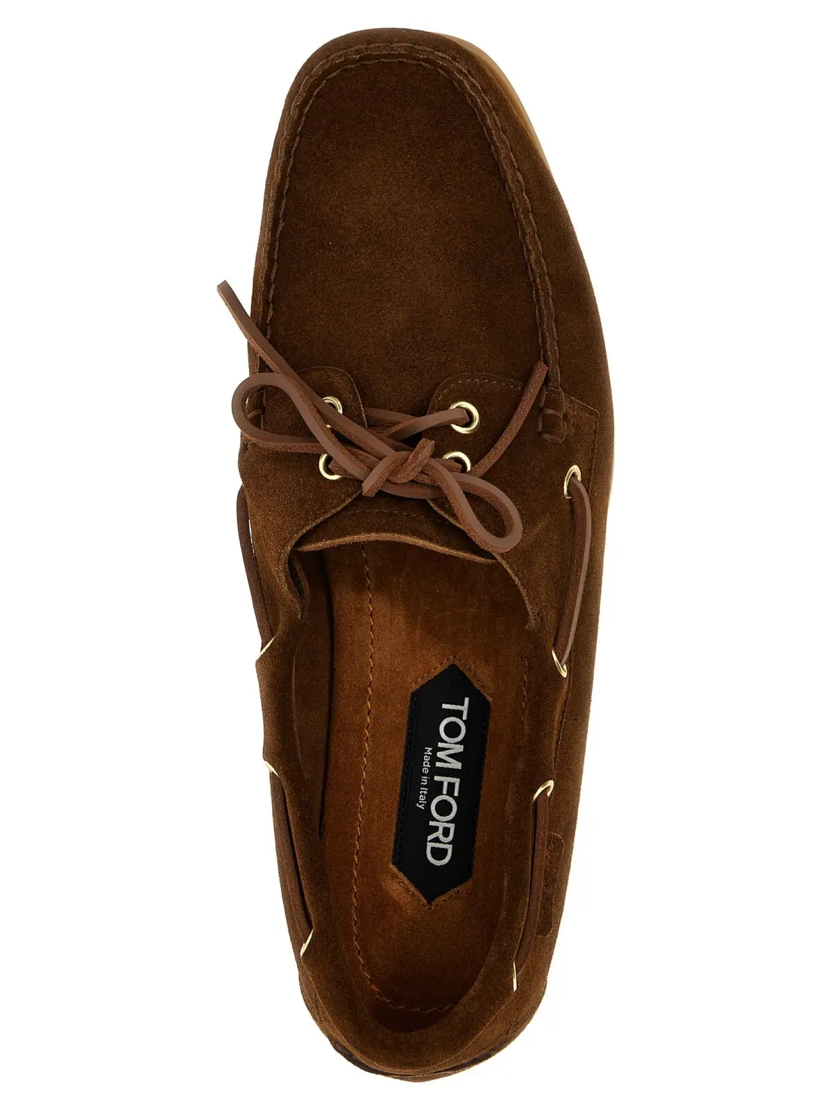 Топсайдери Tom Ford Robin Коричневі 4 'Robin' boat shoe 95% calfskin leather 5% brass TOM FORD Brown