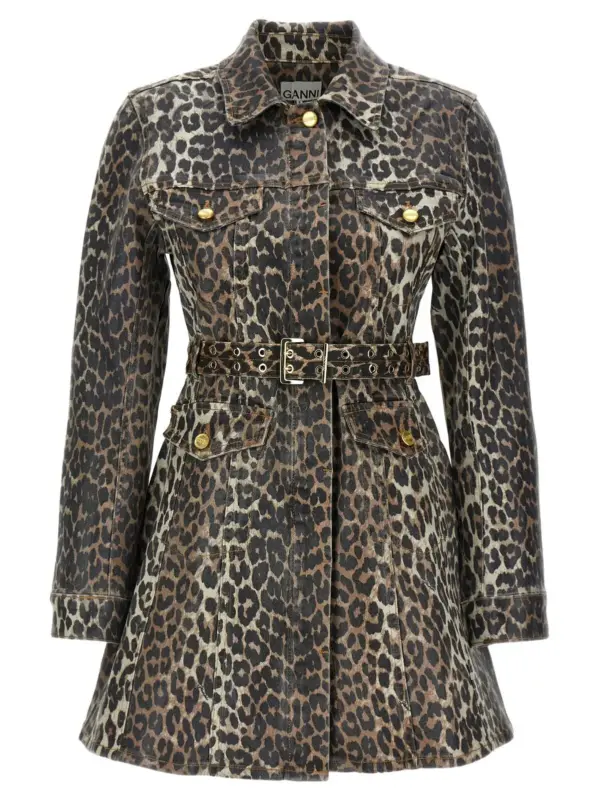 Denim dress GANNI Multicolor