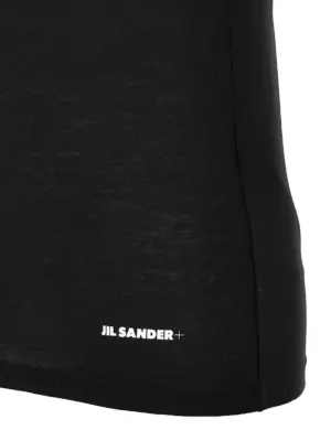 Logo top 100% cotton JIL SANDER Black