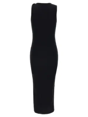 Logo ribbed dress JD0043PG1717999 J.W.ANDERSON Black