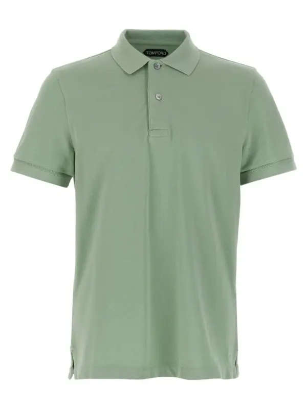 Piqué polo shirt TOM FORD Green