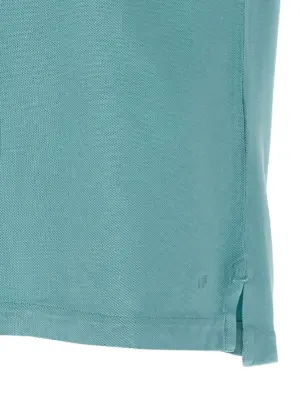 Piqué polo shirt 100% cotton TOM FORD Light Blue